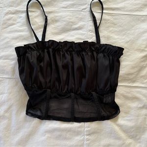 Puff corset top